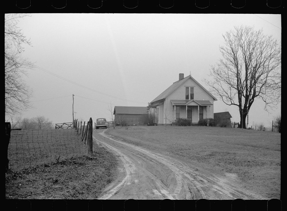 Farm, Parke County, Indiana. Sourced from the Library of Congress.