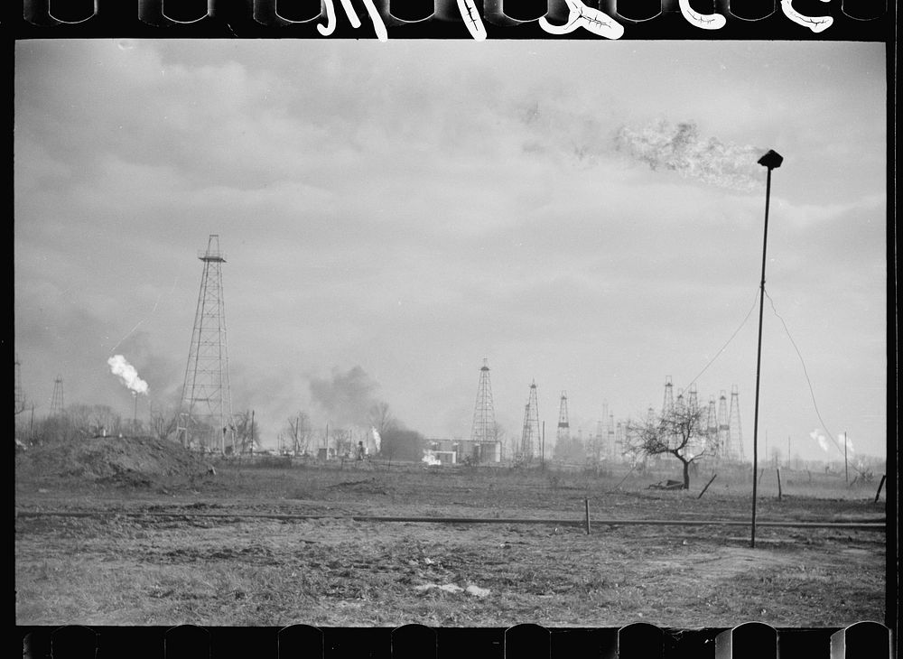 [Untitled photo, possibly related to: Oil field, Marion County, Illinois]. Sourced from the Library of Congress.