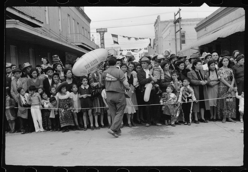 Children's parade, Charro Days fiesta, Brownsville, Texas. Sourced from the Library of Congress.