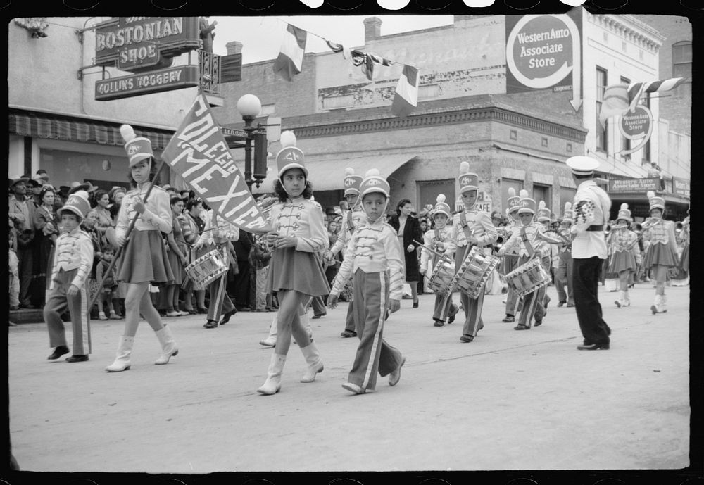 [Untitled photo, possibly related to: Children's parade, Charro Days fiesta, Brownsville, Texas]. Sourced from the Library…