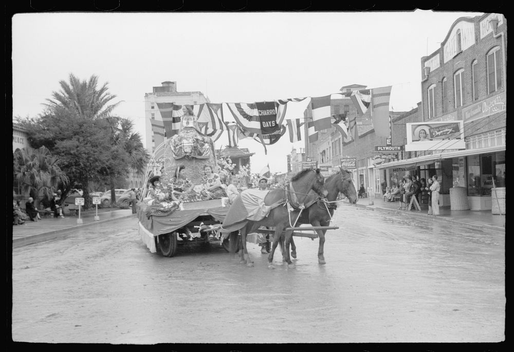 [Untitled photo, possibly related to: Children's parade, Charro Days fiesta, Brownsville, Texas]. Sourced from the Library…