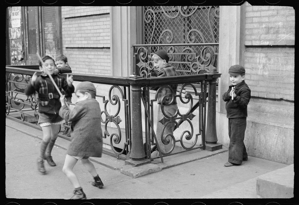 Children playing, New York City, New York