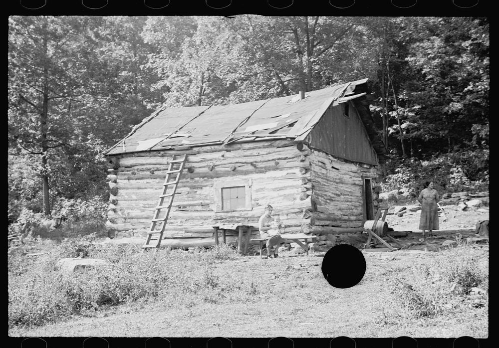 [Untitled photo, possibly related to: Typical cabin, Garrett County, Maryland]. Sourced from the Library of Congress.