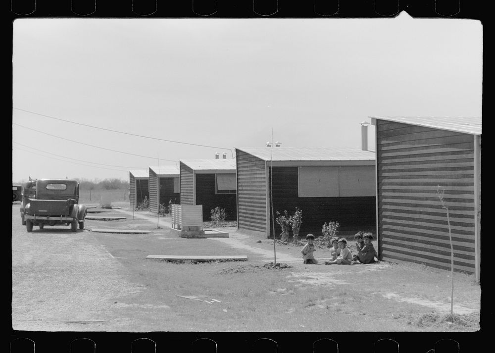 [Untitled photo, possibly related to: Migratory worker's child at community store, FSA (Farm Security Administration) camp…