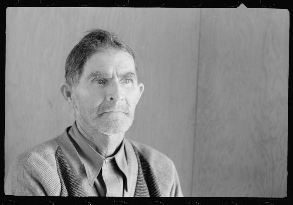 School janitor, elementary school, FSA (Farm Security Administration) camp, Weslaco, Texas. Sourced from the Library of…