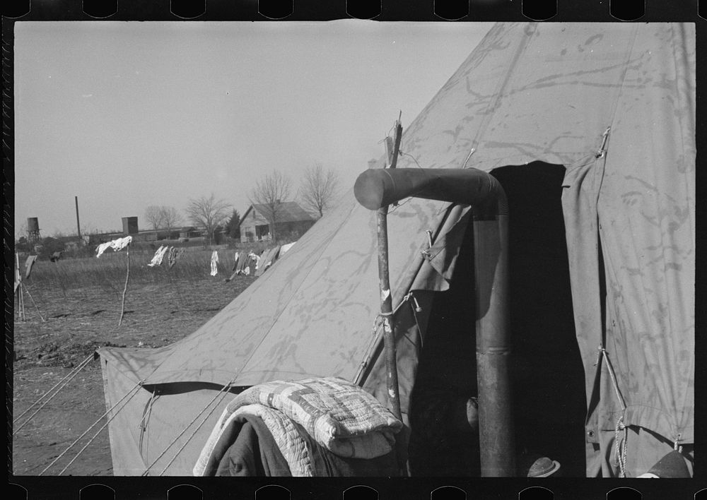 [Untitled photo, possibly related to: A street of tents in the camp for flood refugees at Forrest City, Arkansas]. Sourced…