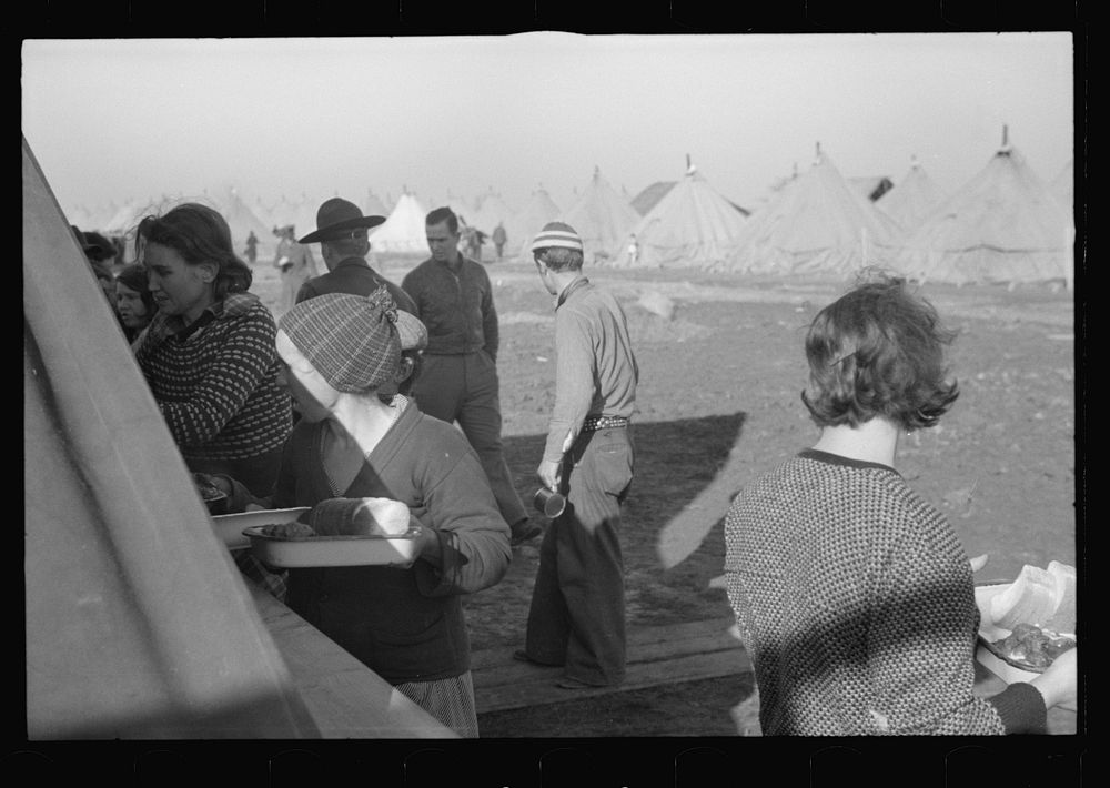 [Untitled photo, possibly related to: White refugee from the flood in camp at Forrest City, Arkansas]. Sourced from the…