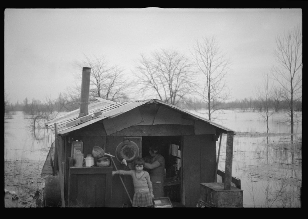 [Untitled photo, possibly related to: A family flooded out built themselves this ark, Marianna, Arkansas]. Sourced from the…