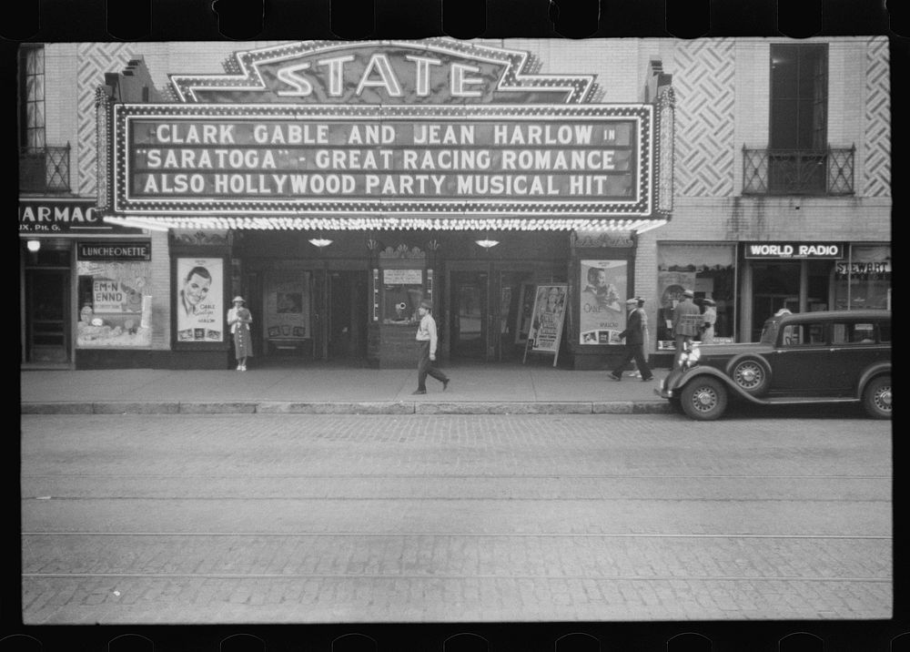 [Untitled photo, possibly related to: Theatre, Manchester, New Hampshire]. Sourced from the Library of Congress.