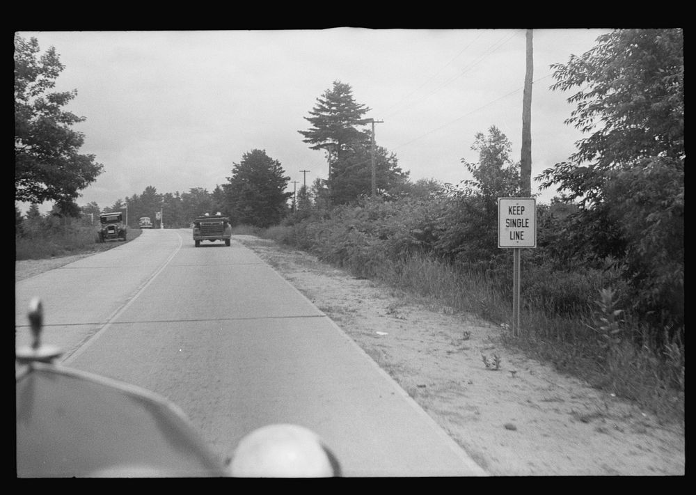 [Untitled photo, possibly related to: On the road in New Hampshire, near Concord, New Hampshire]. Sourced from the Library…