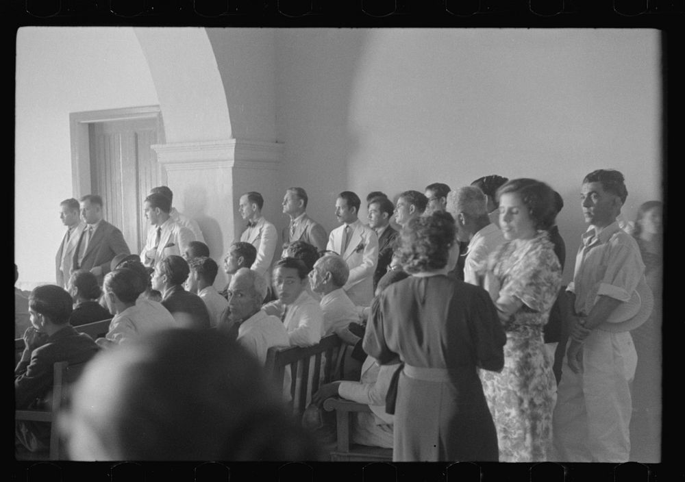 [Untitled photo, possibly related to: Audience during the trial of the Nationalists, Ponce, Puerto Rico]. Sourced from the…