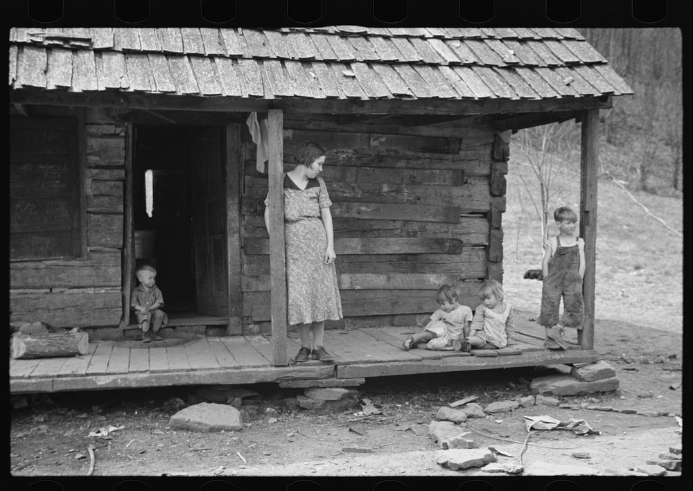 Part of family of ten to be resettled on Ross-Hocking Land Project near Chillicothe, Ohio. Sourced from the Library of…