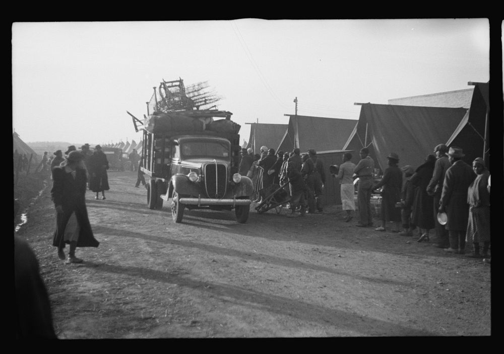 [Untitled photo, possibly related to:  refugees from the flood of February 1937 in camp at Forrest City, Arkansas]. Sourced…