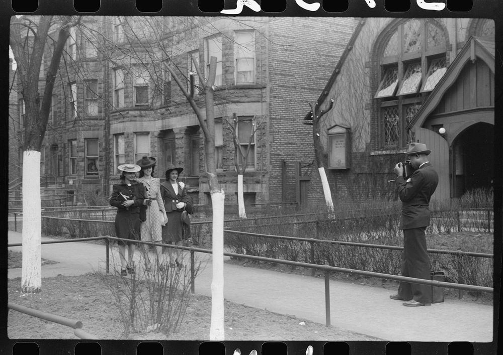 [Untitled photo, possibly related to: Easter procession outside of fashionable  church, Black Belt, Chicago, Illinois].…