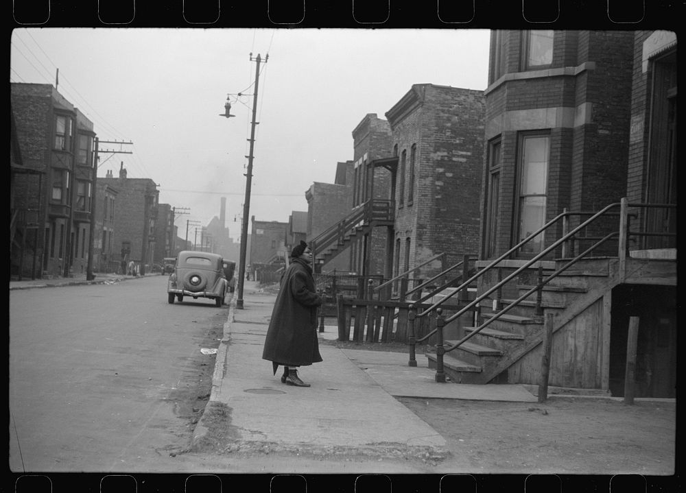 Federal Street, Chicago, Illinois. Sourced from the Library of Congress.