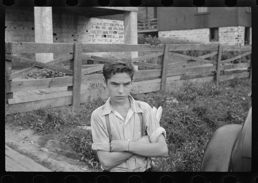 Miner's son, Pleasant Unity, Westmoreland County, Pennsylvania. Sourced from the Library of Congress.