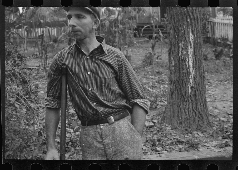 [Untitled photo, possibly related to: Crippled miner, Westmoreland, County, Pennsylvania]. Sourced from the Library of…