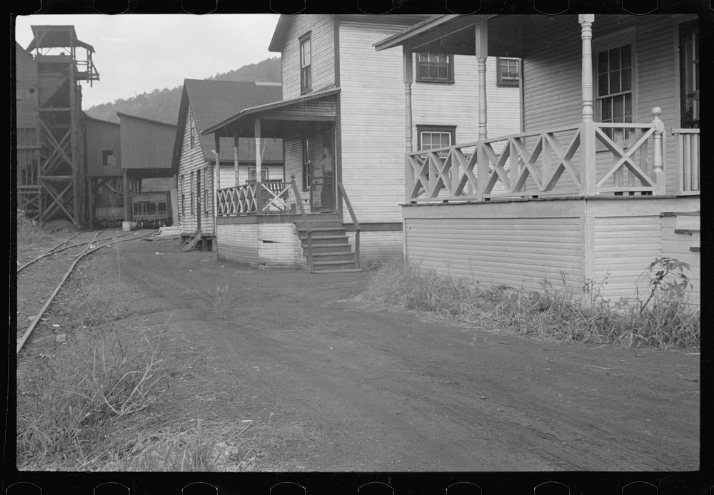 [Untitled photo, possibly related to: House stained by coal dust, Pursglove Mine, Scotts Run, West Virginia]. Sourced from…
