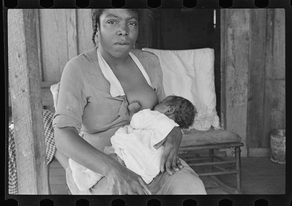 Colored mother and child, Little Rock, Arkansas. Sourced from the Library of Congress.