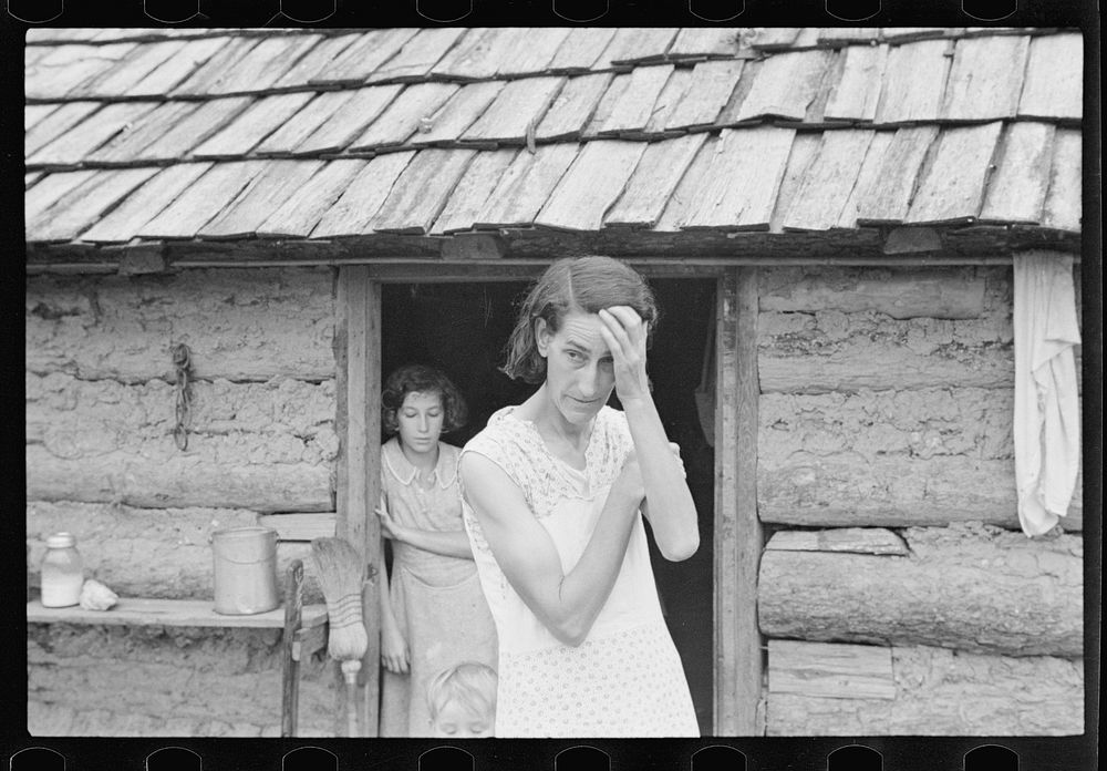 Family of rehabilitation client, Boone County, Arkansas. Sourced from the Library of Congress.