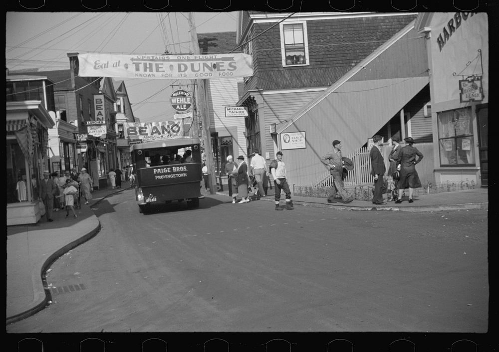 [Untitled photo, possibly related to: Street scene, Provincetown, Massachusetts]. Sourced from the Library of Congress.