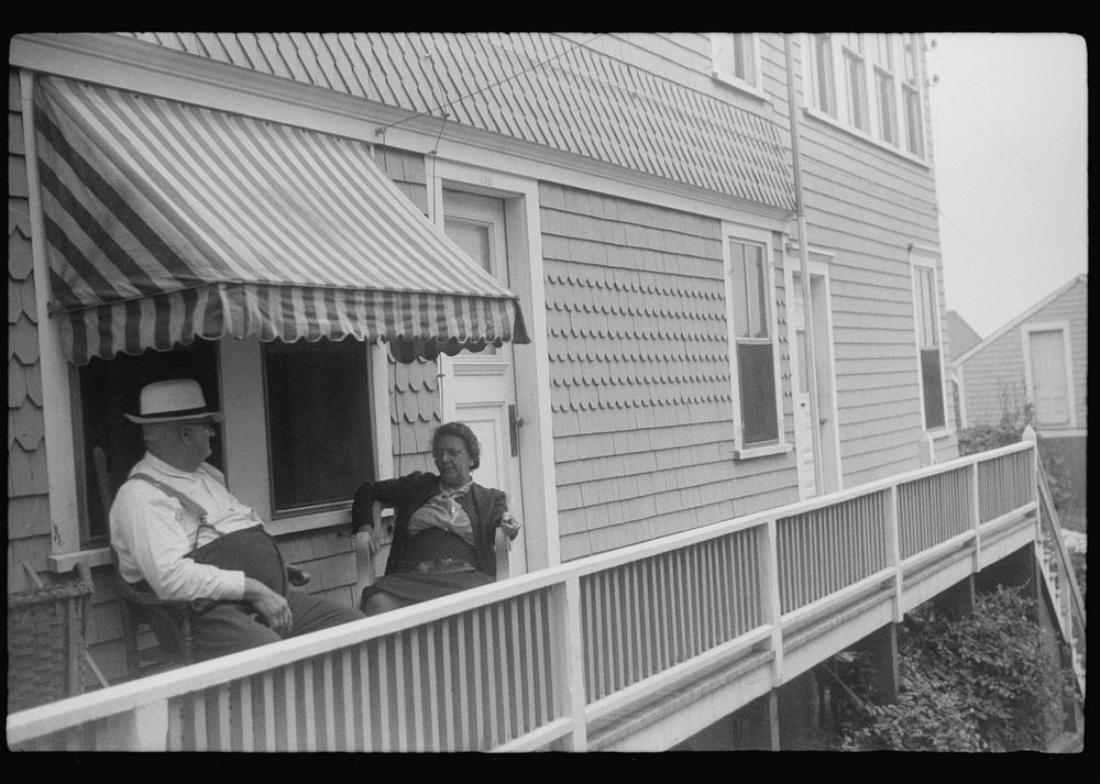 [Untitled photo, possibly related to: Street scene and shop, Provincetown, Massachusetts]. Sourced from the Library of…