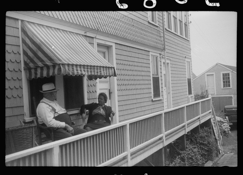 Street scene and shop, Provincetown, Massachusetts. Sourced from the Library of Congress.