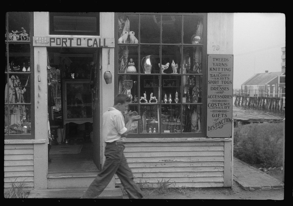 [Untitled photo, possibly related to: Souvenir shop, Provincetown, Massachusetts]. Sourced from the Library of Congress.