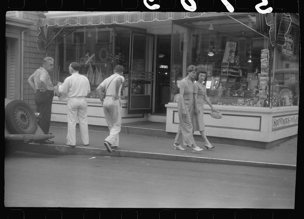 [Untitled photo, possibly related to: Provincetown street, Provincetown, Massachusetts]. Sourced from the Library of…