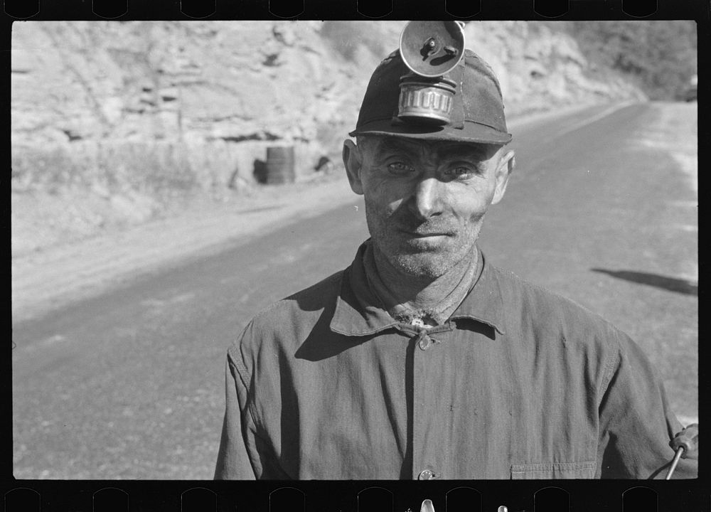 Miner at Freeze Fork, West Virginia. Sourced from the Library of Congress.
