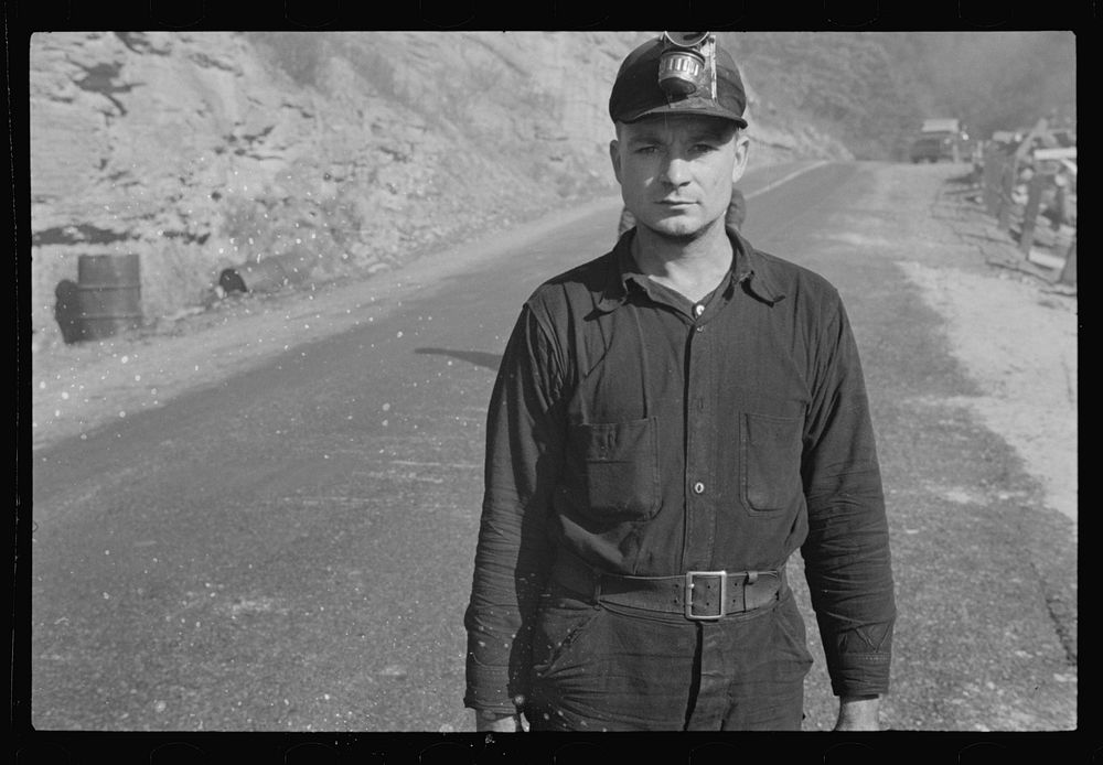 Miner at Freeze Fork, West Virginia. Sourced from the Library of Congress.