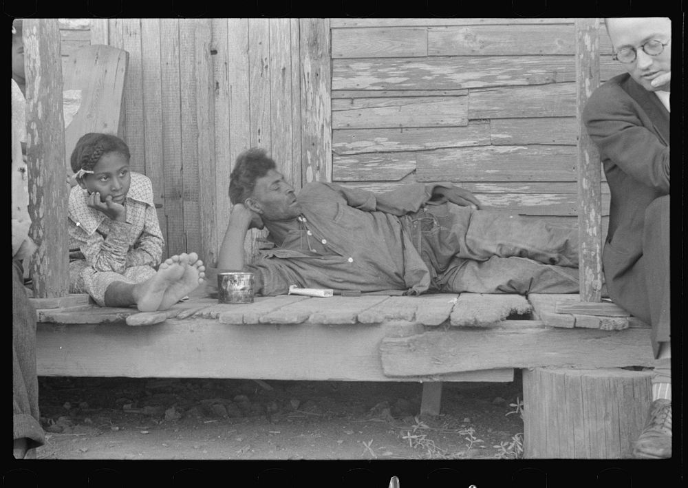Unemployed trapper, Plaquemines Parish, Louisiana. Sourced from the Library of Congress.