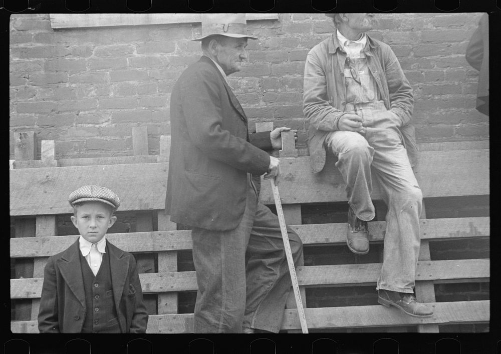 Watching medicine show, Huntingdon, Tennessee. Sourced from the Library of Congress.