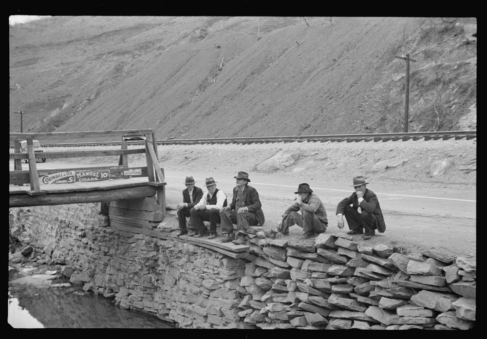 Coal slack pile near Omar, West Virginia. Sourced from the Library of Congress.