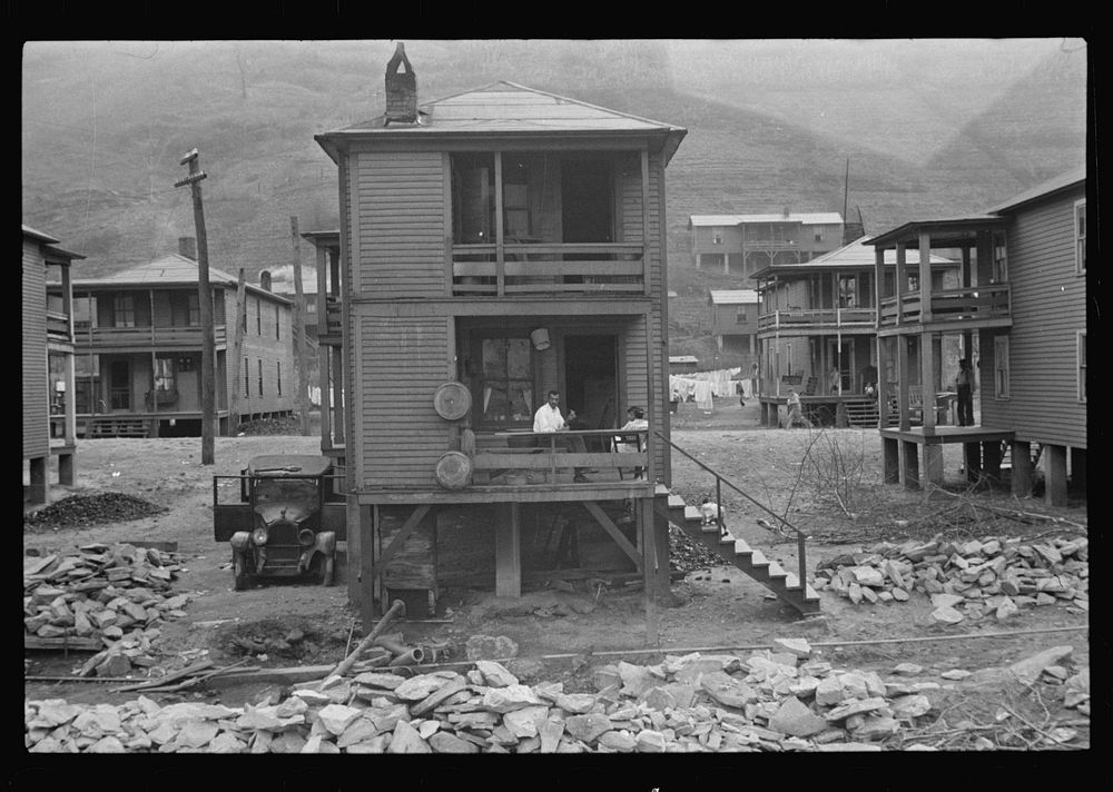Tenement houses, Omar, West Virginia. Sourced from the Library of Congress.