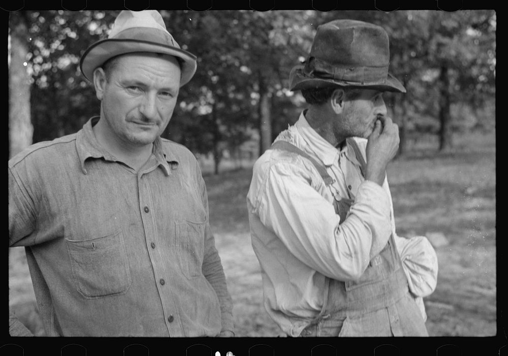 [Untitled photo, possibly related to: Man watching square dance, Skyline Farms, Alabama]. Sourced from the Library of…