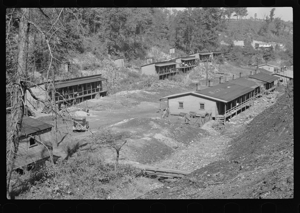 The Patch, a shanty town at Cassville, Scotts Run, West Virginia. Sourced from the Library of Congress.