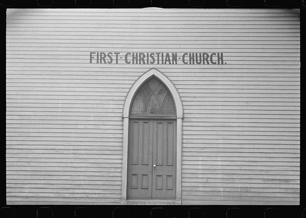 First Christian Church, central Ohio. Sourced from the Library of Congress.
