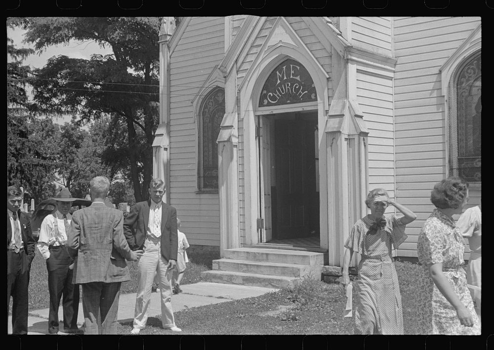 Methodist church, Unionville Center, Ohio. Sourced from the Library of Congress.