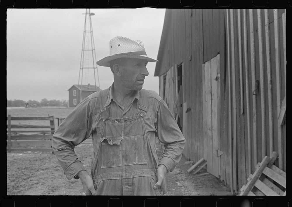 [Untitled photo, possibly related to: Mr. Virgil Thaxton, farmer, near Mechanicsburg, Ohio]. Sourced from the Library of…
