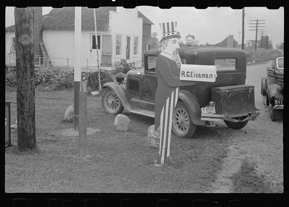 [Untitled photo, possibly related to: Mailbox on farm in central Ohio (see general caption)]. Sourced from the Library of…