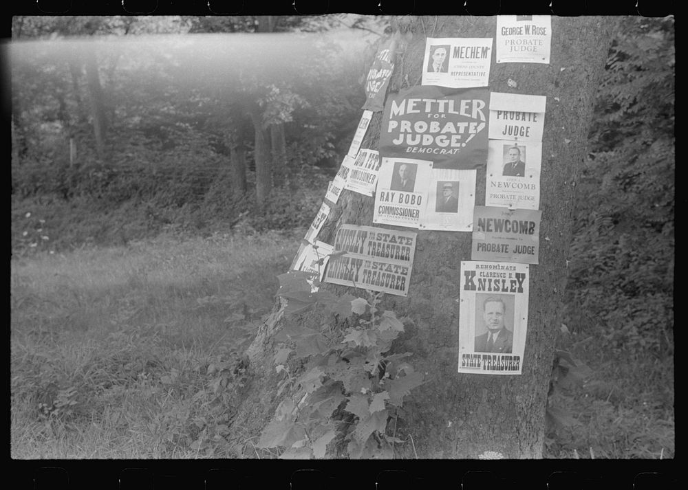 Campaign posters, central Ohio. Sourced from the Library of Congress.