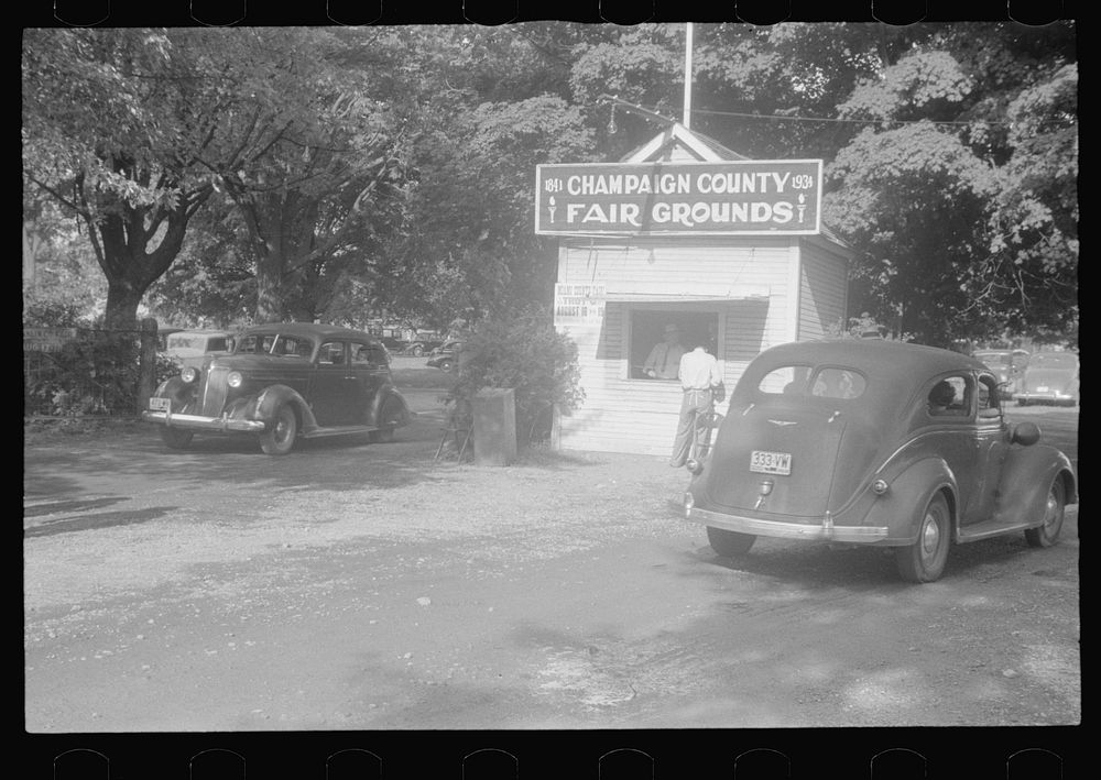 Entrance to Champaign County Fair, Ohio. Sourced from the Library of Congress.