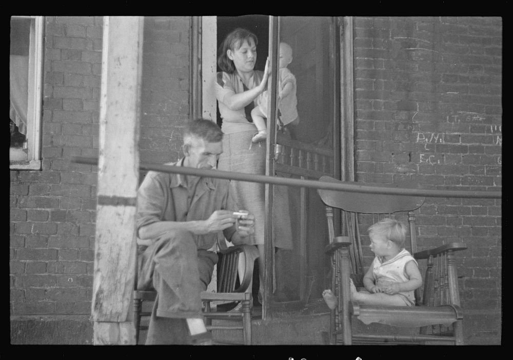 [Untitled photo, possibly related to: Family on relief, Lancaster, Ohio]. Sourced from the Library of Congress.