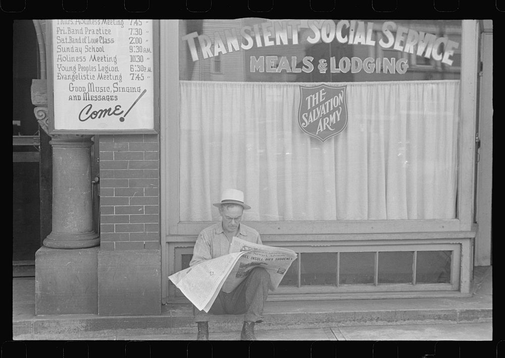 Salvation Army headquarters, Newark, Ohio. Sourced from the Library of Congress.