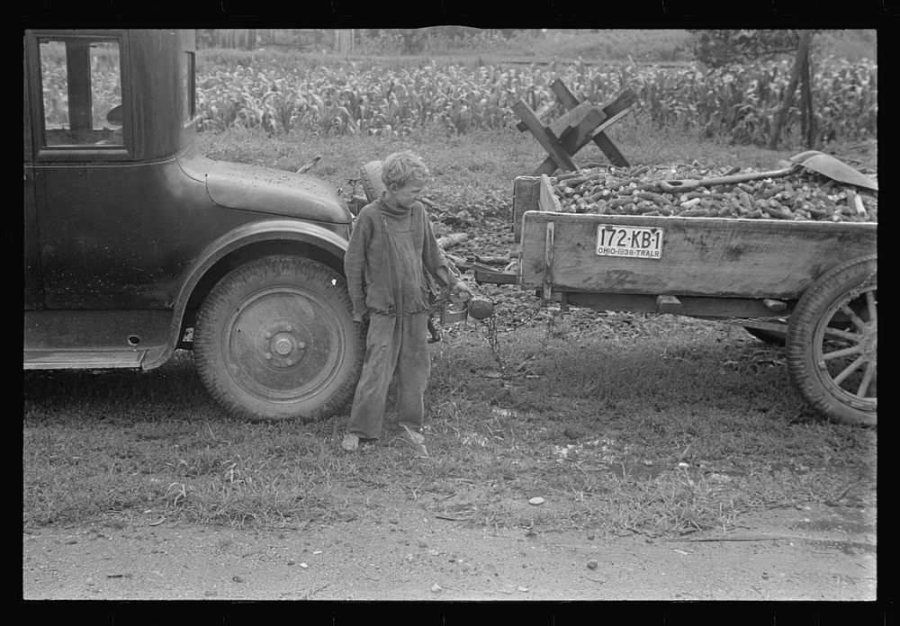 Son of ex-farmer now on W.P.A. (Work Projects Administration), central Ohio. Sourced from the Library of Congress.