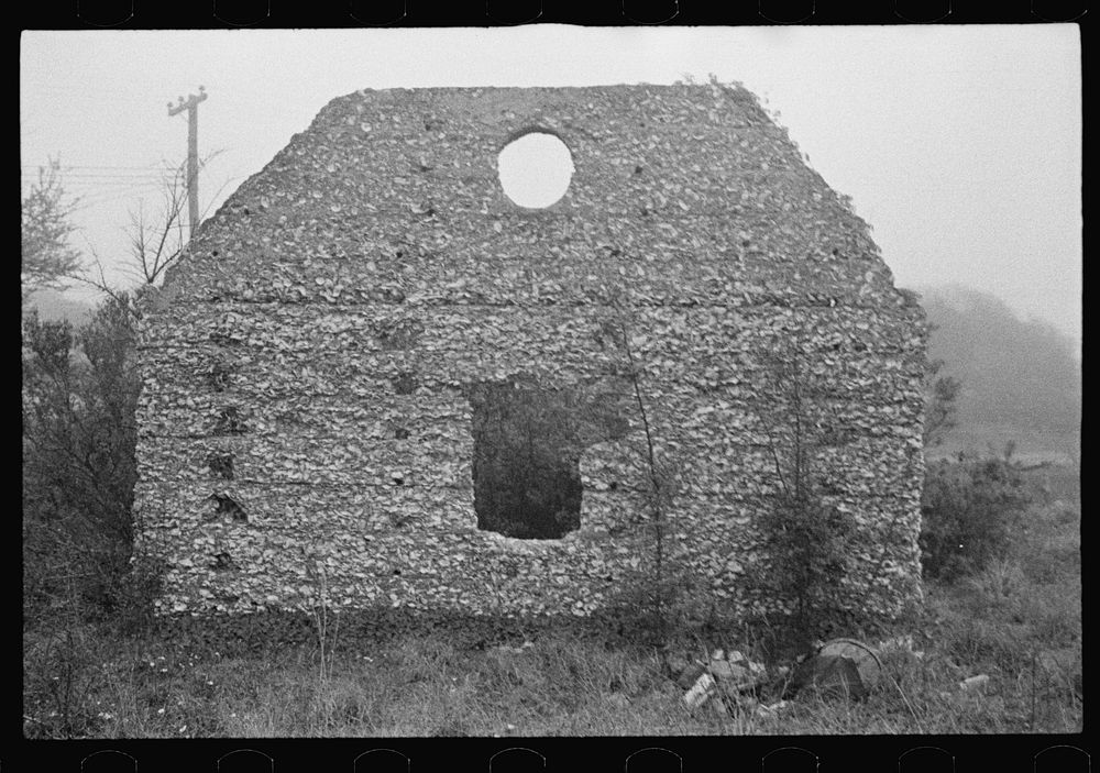 [Untitled photo, possibly related to: Tabby construction. Ruins of supposed Spanish mission, St. Marys, Georgia]. Sourced…