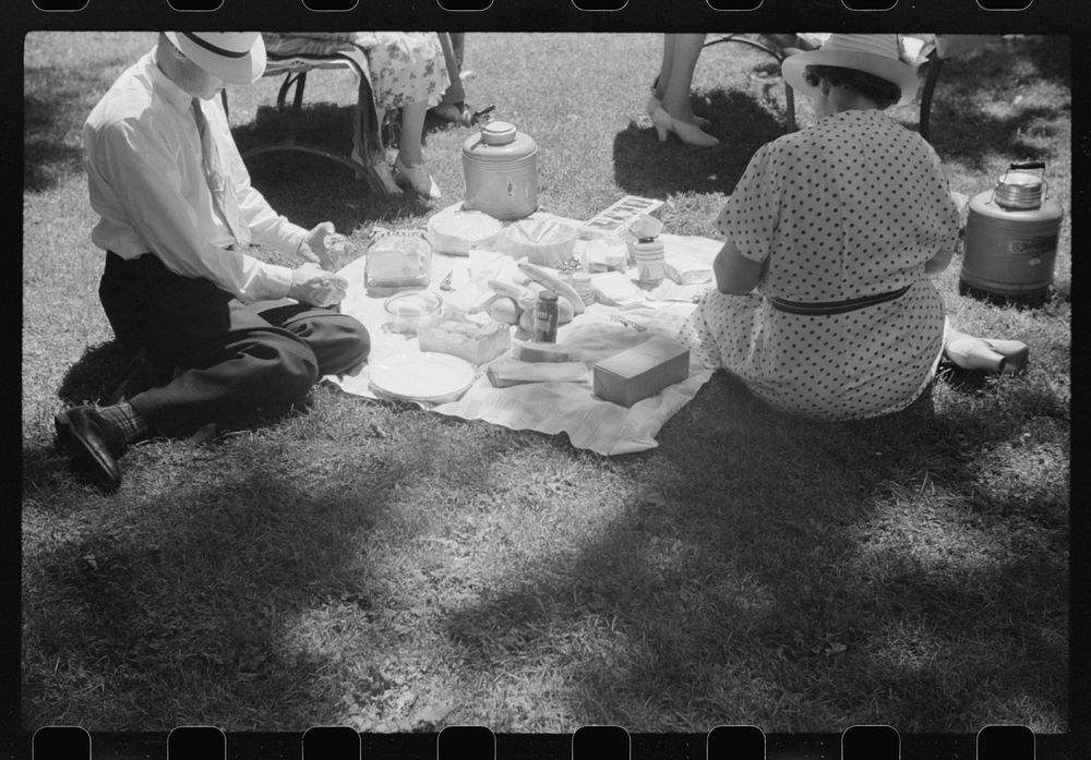 [Untitled photo, possibly related to: Fourth of July picnic, Oconomowoc, Wisconsin]. Sourced from the Library of Congress.