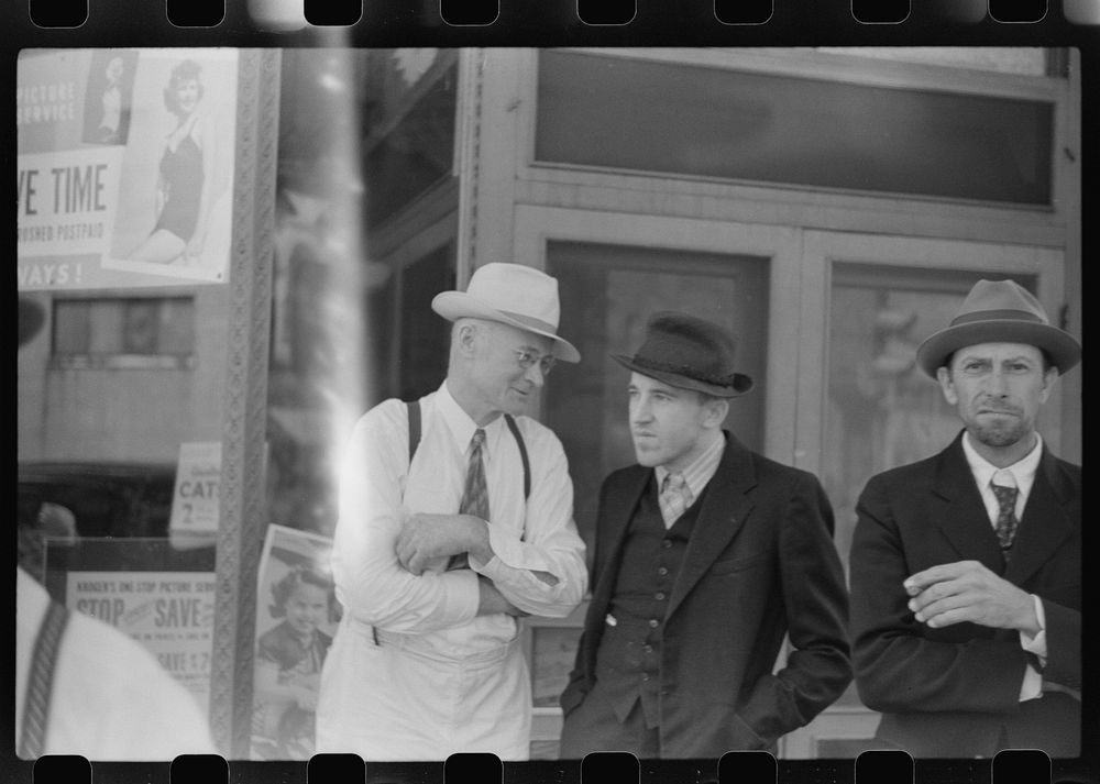 [Untitled photo, possibly related to: Men on main street, Watertown, Wisconsin]. Sourced from the Library of Congress.