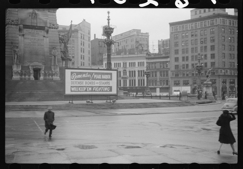 [Untitled photo, possibly related to: Rainy day, Indianapolis, Indiana]. Sourced from the Library of Congress.